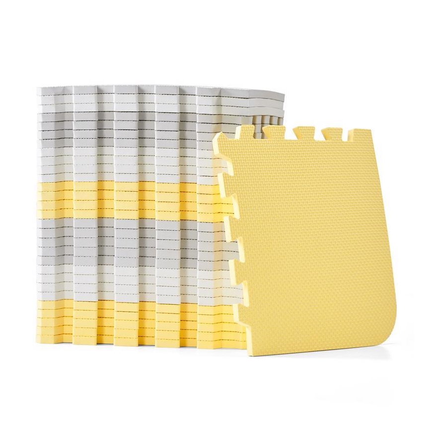 KINDERKRAFT - LUNO habszivacs puzzle 30 db szürke/sárga