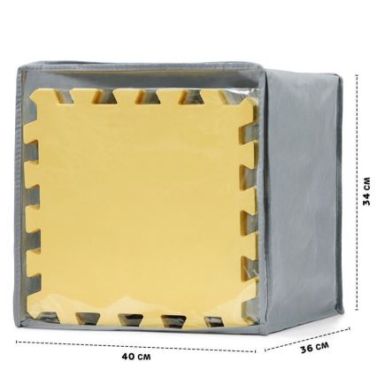 KINDERKRAFT - LUNO habszivacs puzzle 30 db szürke/sárga