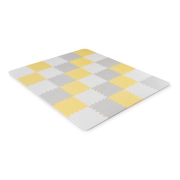 KINDERKRAFT - LUNO habszivacs puzzle 30 db szürke/sárga