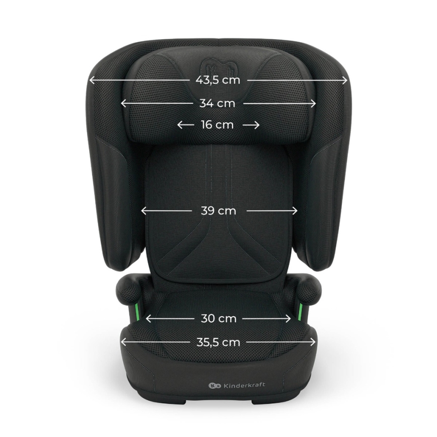 KINDERKRAFT - Összecsukható autósülés UNITY 2 i-Size 100-150 cm fekete