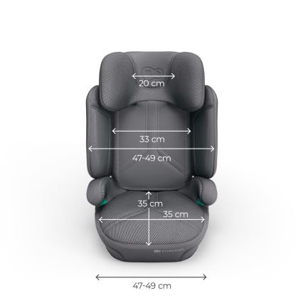 KINDERKRAFT - Összecsukható autósülés XPAND 2 PRO 100-150 cm szürke