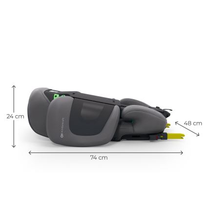 KINDERKRAFT - Összecsukható autósülés XPAND 2 PRO 100-150 cm szürke