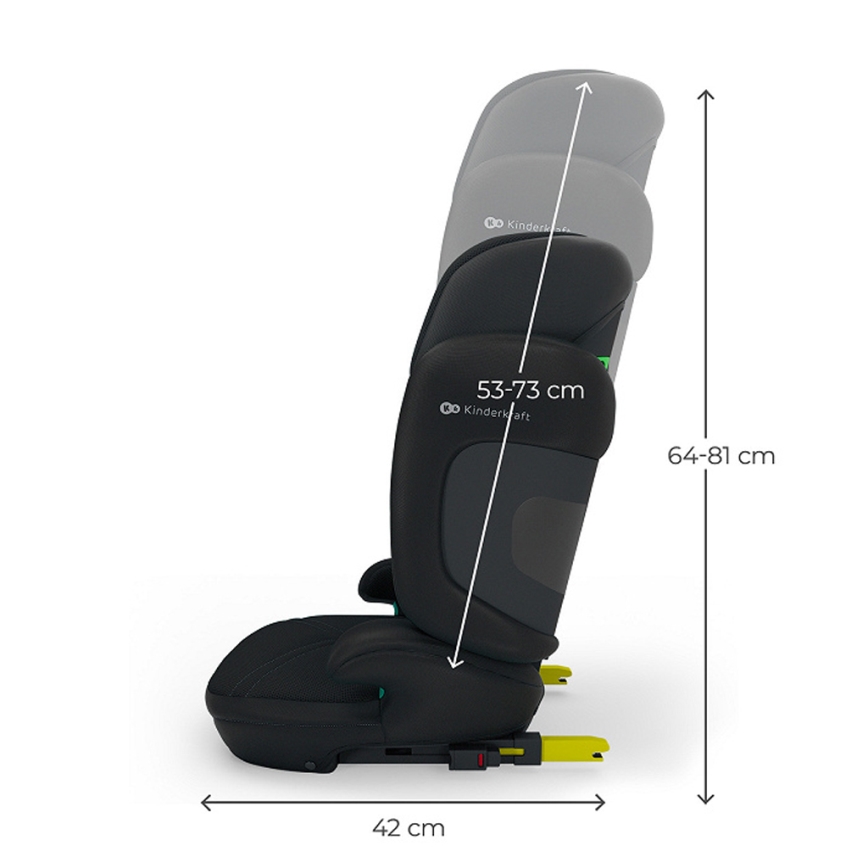 KINDERKRAFT - Összecsukható gyerekülés XPAND 2 PRO 100-150 cm fekete