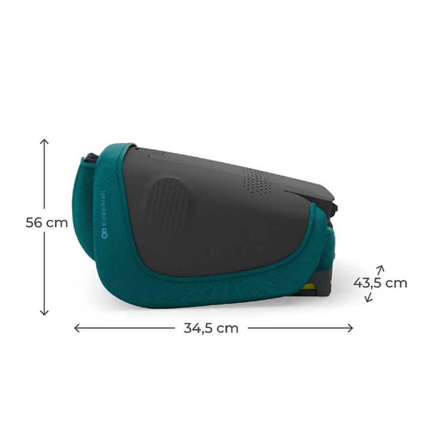 KINDERKRAFT - Összecsukható UNITY 2 i-Size autósülés 100-150 cm türkiz