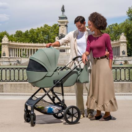 KINDERKRAFT - PRIME 3 3 az 1-ben kombinált babakocsi, sötétzöld