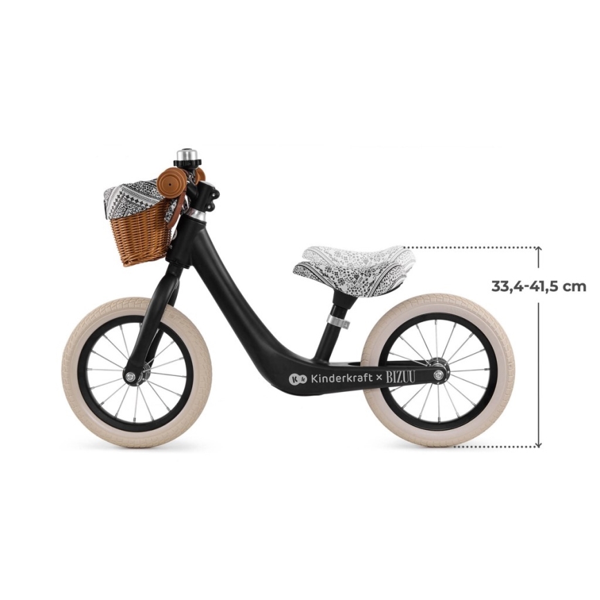 KINDERKRAFT - RAPID 2 futóbicikli Lunar Black Bizuu