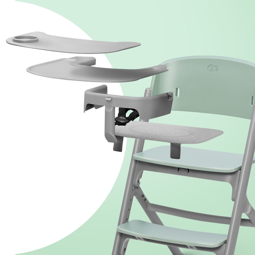 KINDERKRAFT SELECT - Gyermek etetőszék 3 az 1-ben LIVY Prémium Olívazöld