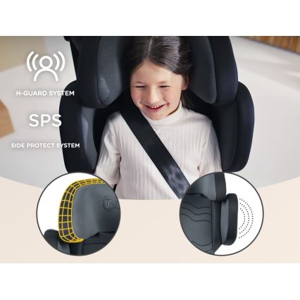 KINDERKRAFT SELECT - Autósülés XPAND 2 i-Méret (100-150cm) Premium Graphite fekete