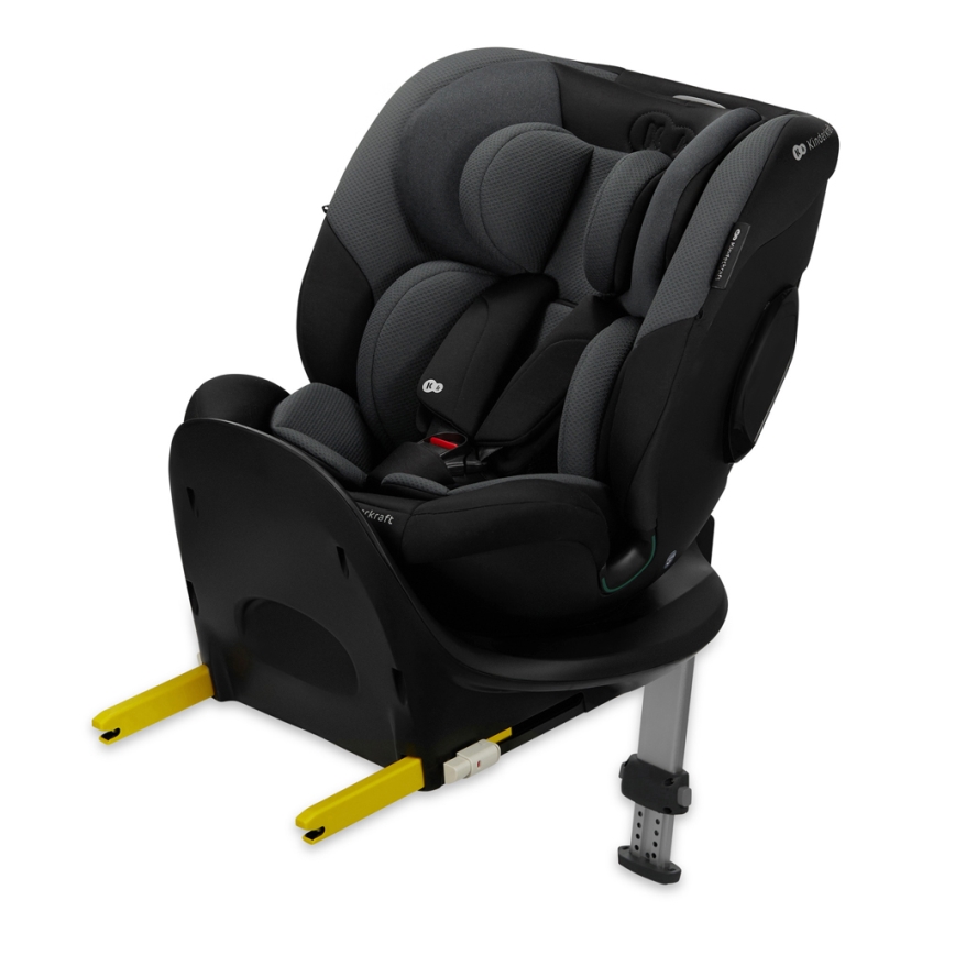 KINDERKRAFT SELECT - Forgatható I-FIX autósülés (40-150 cm), grafit fekete