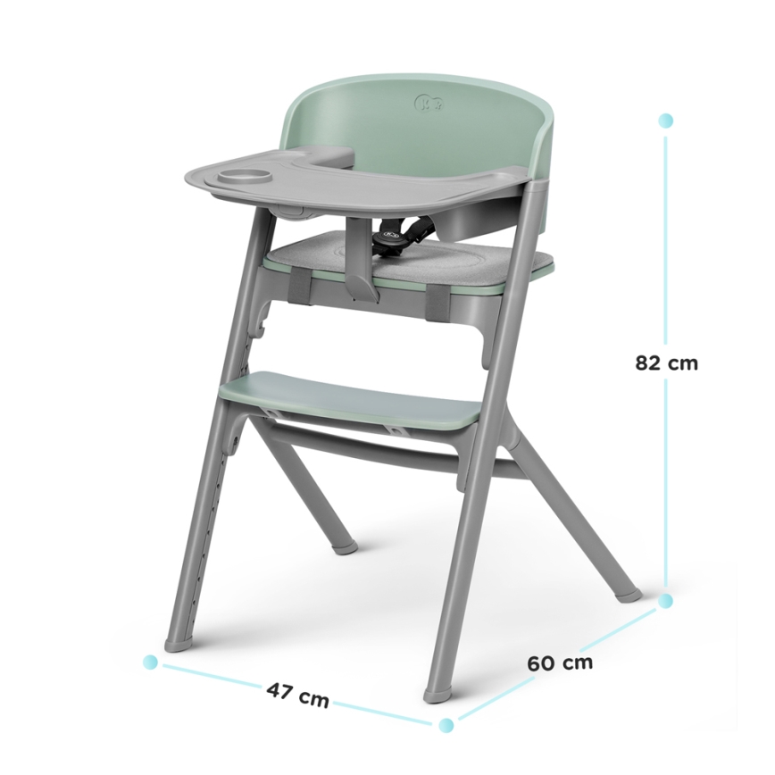 KINDERKRAFT SELECT - Gyermek étkezőszék 3 az 1-ben LIVY Premium Aster pink