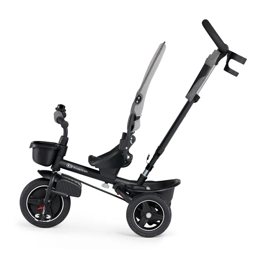 KINDERKRAFT - Gyermek tricikli 5in1 SPINSTEP szürke