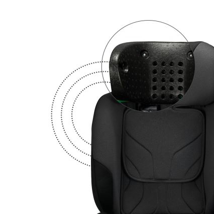 KINDERKRAFT SELECT - I-FIX autósülés (40-150 cm) grafit fekete