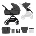 KINDERKRAFT SELECT - Kombinált babakocsi 2in1 YOXI Moonlight szürke