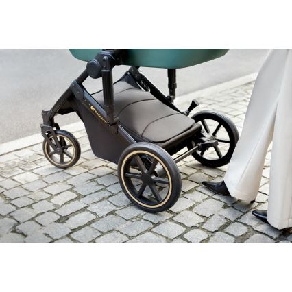 KINDERKRAFT SELECT - 3 az 1-ben PRIME 2 Premium multifunkciós babakocsi sötétzöld + autósülés