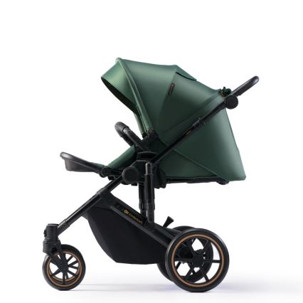 KINDERKRAFT SELECT - 3 az 1-ben PRIME 2 Premium multifunkciós babakocsi sötétzöld + autósülés