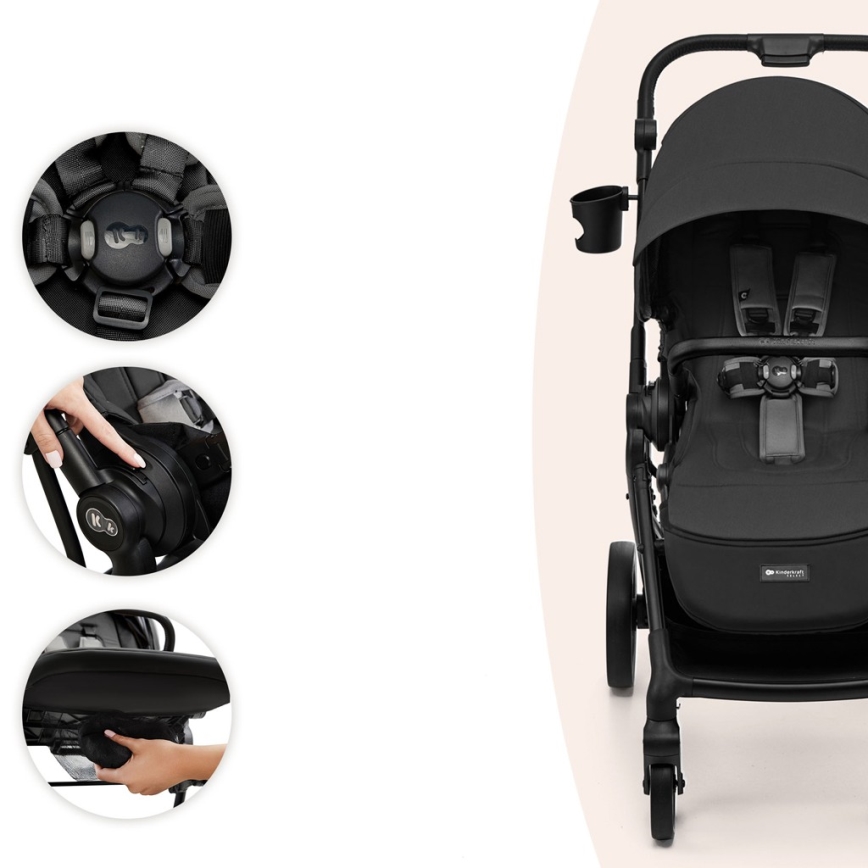 KINDERKRAFT SELECT - YOXI sport babakocsi Moonlight szürke