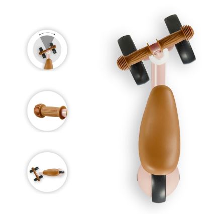 KINDERKRAFT - Tolós bicikli CUTIE rózsaszín