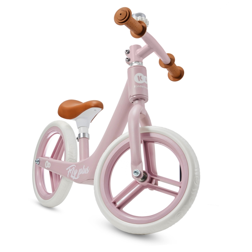 KINDERKRAFT - Tolós bicikli FLY PLUS Powder rózsaszín