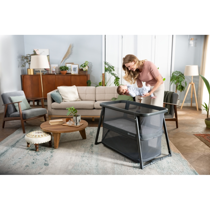 KINDERKRAFT - Utazó kiságy 4in1 SOFI PLUS söt. szürke