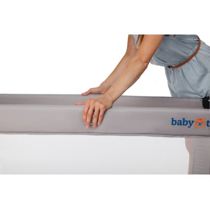 KINDERKRAFT - Utazó kiságy Baby Tiger VIKI szürke