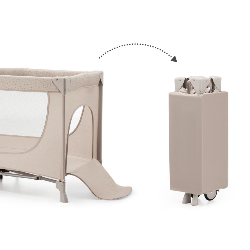 KINDERKRAFT - Utazó kiságy JOY 2 bézs