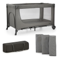 KINDERKRAFT - Utazó kiságy JOY 2 szürke
