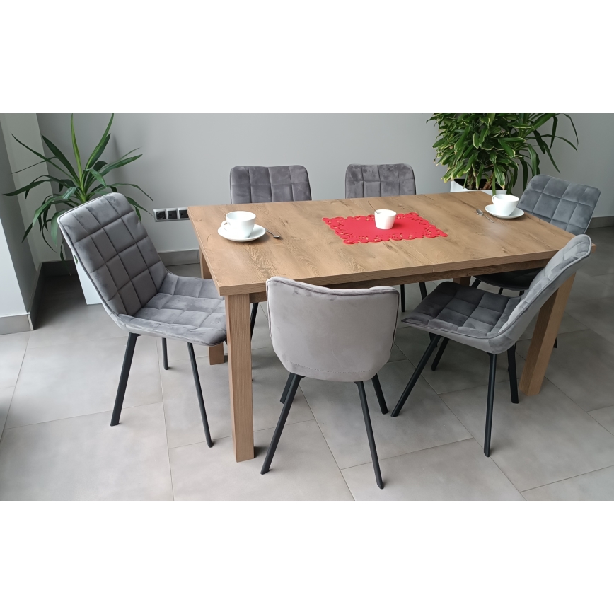 Kinyitható étkezőasztal LIAM tölgy