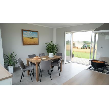 Kinyitható étkezőasztal LIAM tölgy