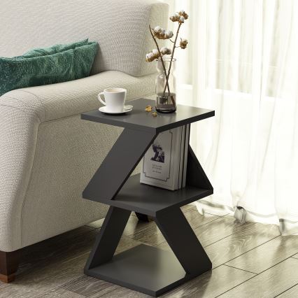 Kisasztal ALBENI 50x30 cm antracit