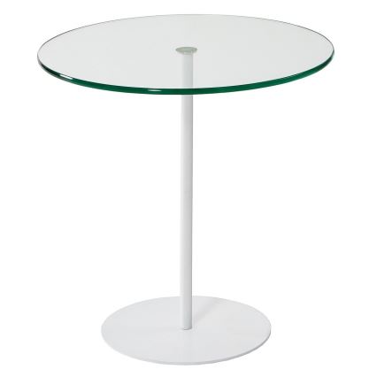 Kisasztal CHILL 50x50 cm fehér/átlátszó