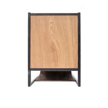 Kisasztal COMPACT 65x47 cm fekete/barna