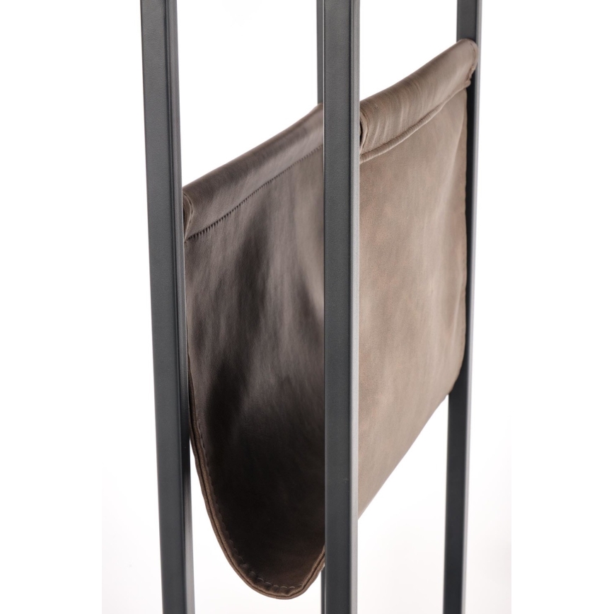 Kisasztal COMPACT 65x47 cm fekete/barna