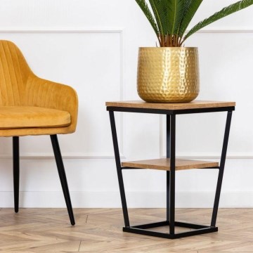 Kisasztal EXPAND 57x40 cm fekete/barna