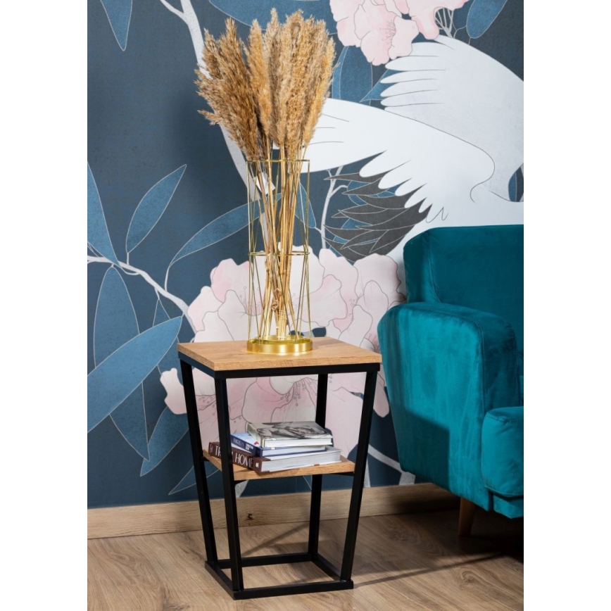 Kisasztal EXPAND 57x40 cm fekete/barna