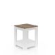 Kisasztal GRADO 61x50 cm fehér/barna