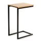 Kisasztal HELPER 57x40 cm fekete/barna