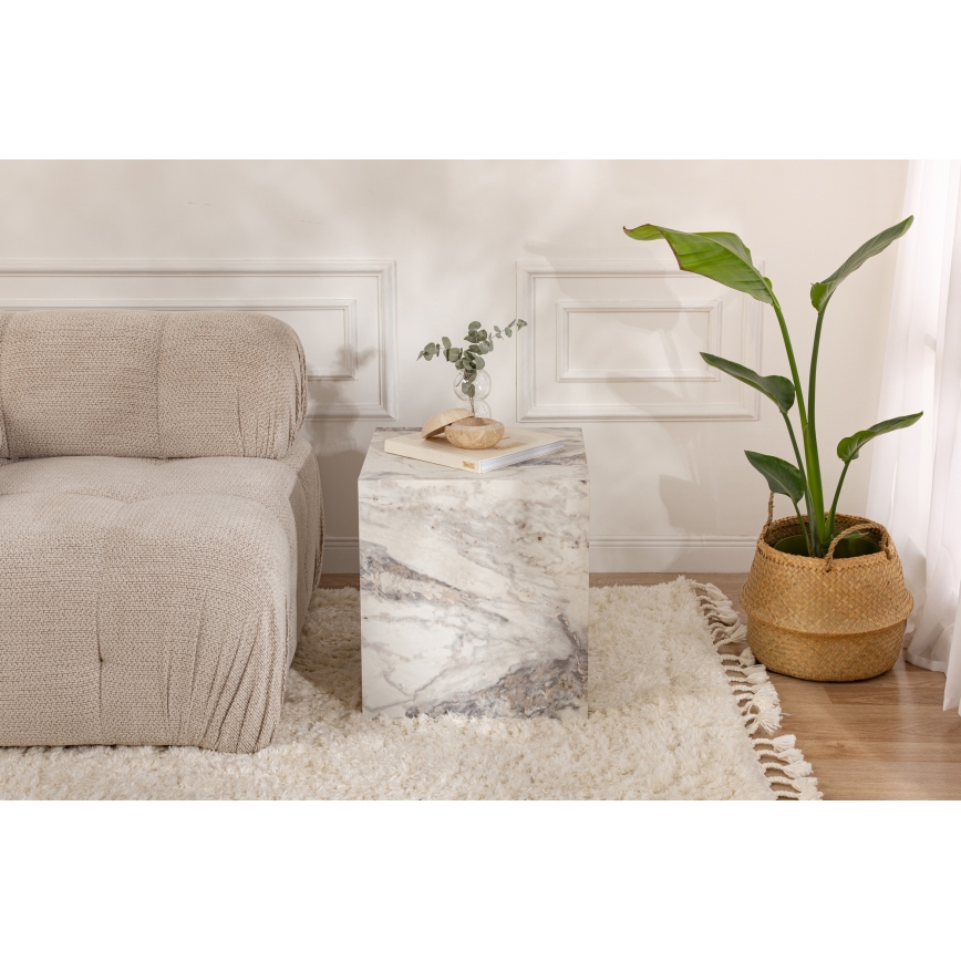 Kisasztal KUP 50x45 cm márvány dekoráció