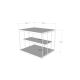 Kisasztal LIFON 40x50 cm fehér/fekete