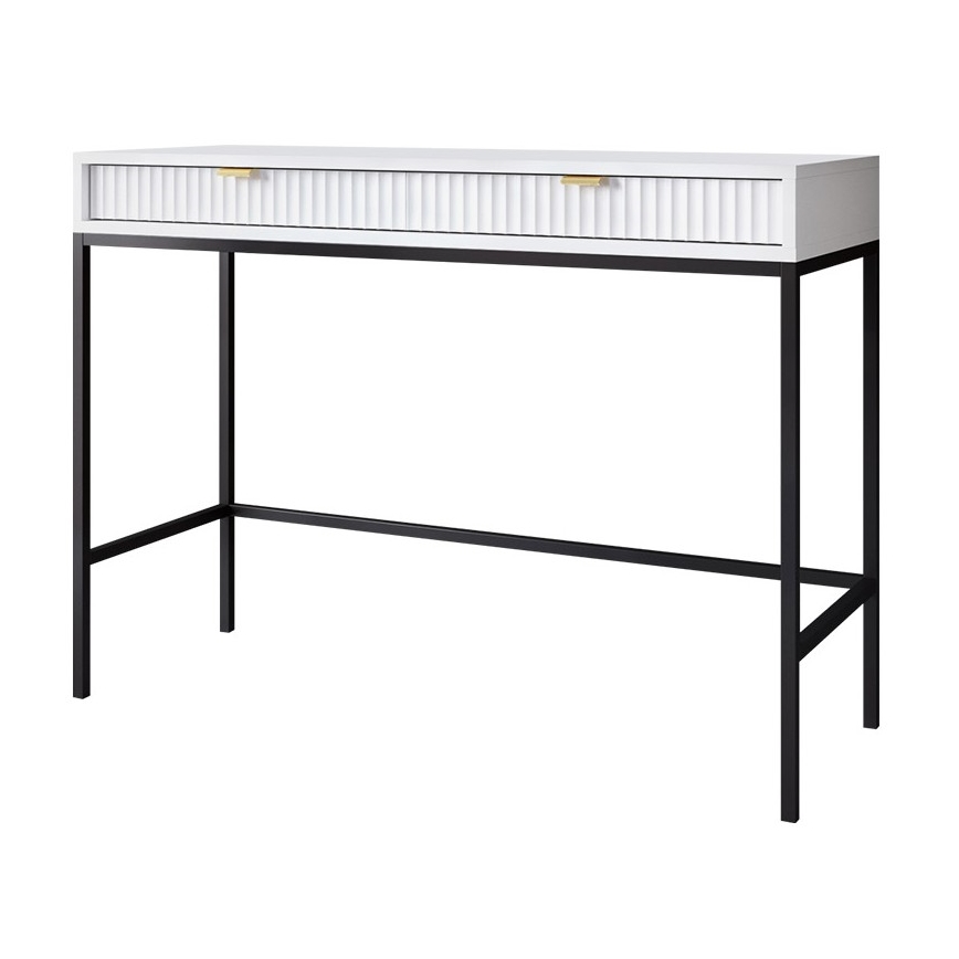 Kisasztal NOVA 77x104 cm fehér/fekete