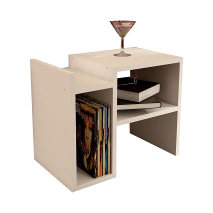 Kisasztal PIYON 40x49,4 cm fehér