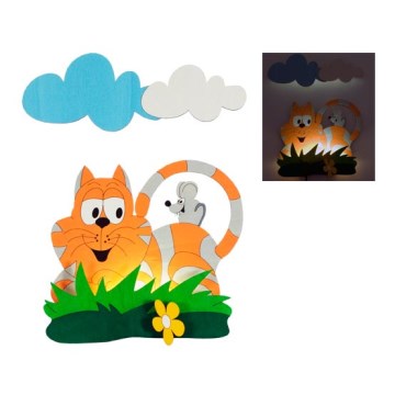 KISCICA gyerek LED-es fali lámpa 1xLED/1W