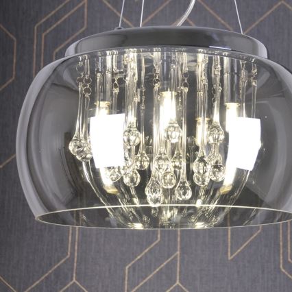 Kistály csillár zsinóron ROMEO 6xG9/8W/230V