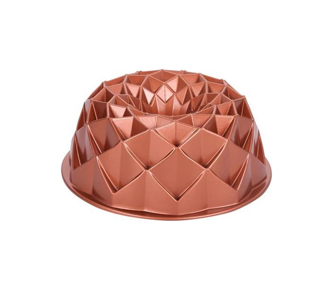 UTC KITCHISIMO 24 cm gyémántmintás kuglófforma, rézszínű 390164