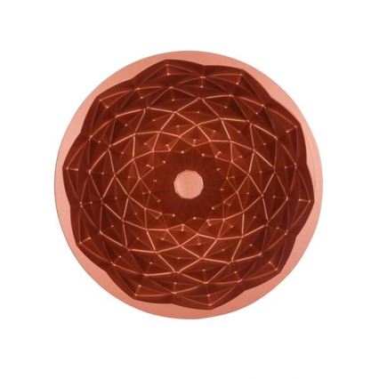 KITCHISIMO 24 cm gyémántmintás kuglófforma, rézszínű