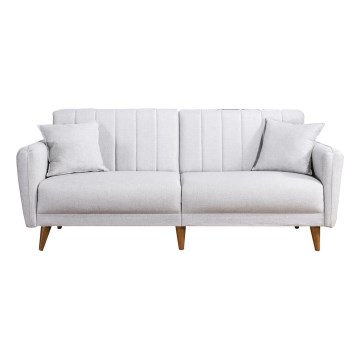 KITO kinyitható kétszemélyes kanapé, krémszínű