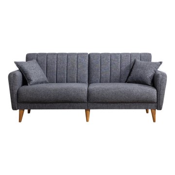 KITO sötétszürke kihúzható kétszemélyes kanapé