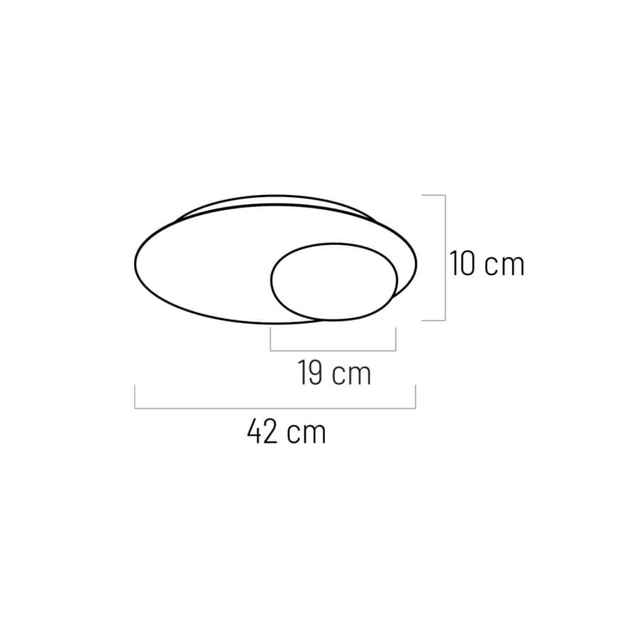 LED Mennyezeti lámpa PETIT LED/12W/230V fekete