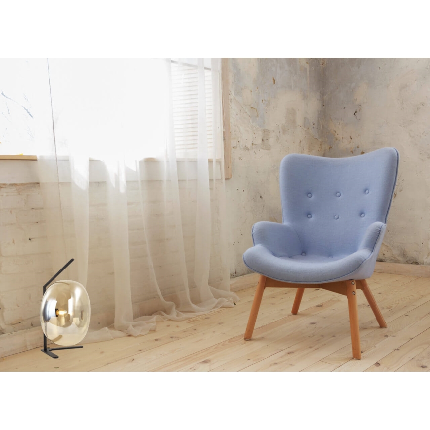 Asztali lámpa VESTA 1xE27/7W/230V bézs/fekete