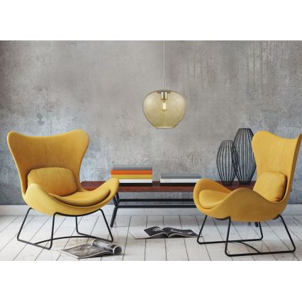 Csillár zsinóron RAIN 1xE27/11W/230V arany