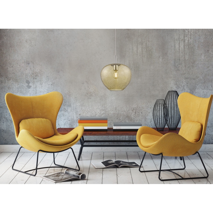 Csillár zsinóron RAIN 1xE27/11W/230V arany